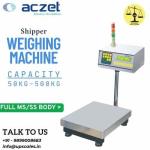 50kg/5gm Aczet Shipper Weighing Machine With Label/Dot Matrix Printers/Scanner | Capacity 50kg and Accuracy 5gm