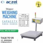 50kg/5gm Aczet Shipper Weighing Machine With Label/Dot Matrix Printers/Scanner | Capacity 50kg and Accuracy 5gm