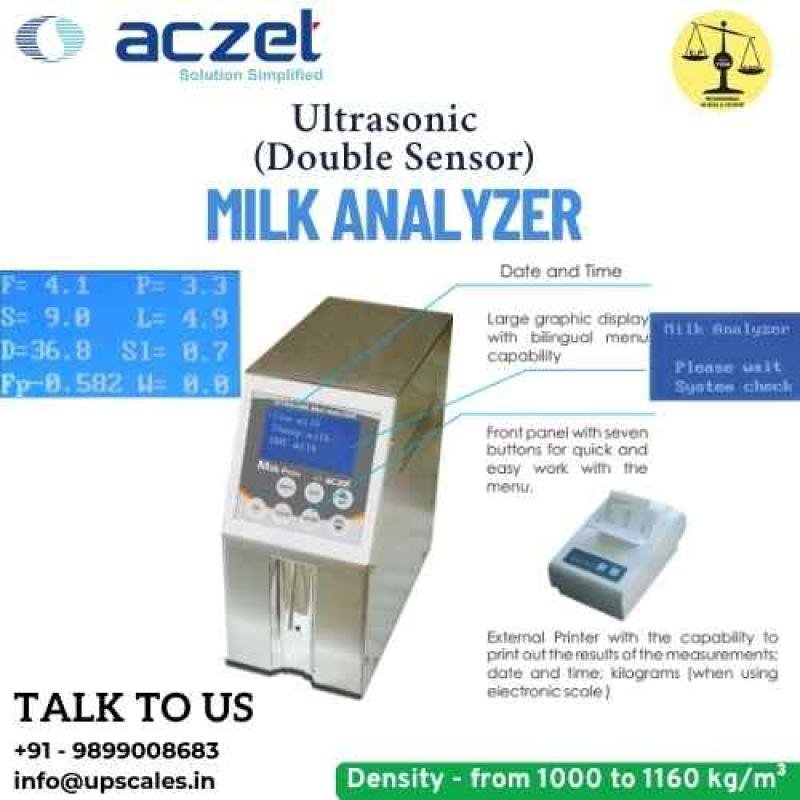 Ultrasonic Milk Analyzer (Double Sensor) Aczet | Milk Analyzer Density 1000-1160kg/m3