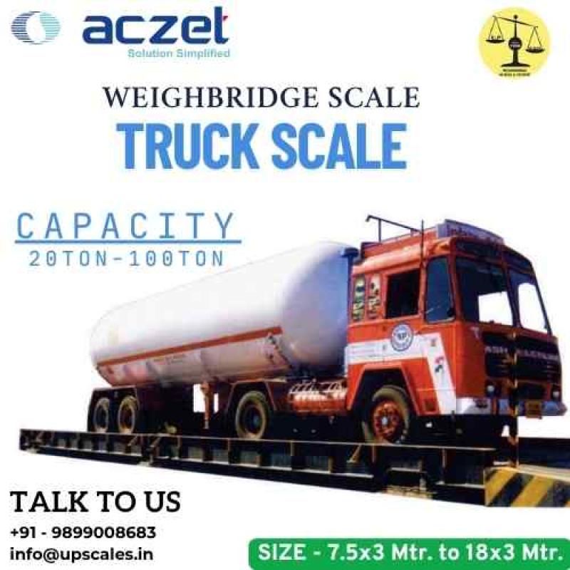 Aczet Weighbridge Scale | Weighbridge or Truck Scale Manufacturer Capacity 100Ton Size 18x3 Meter