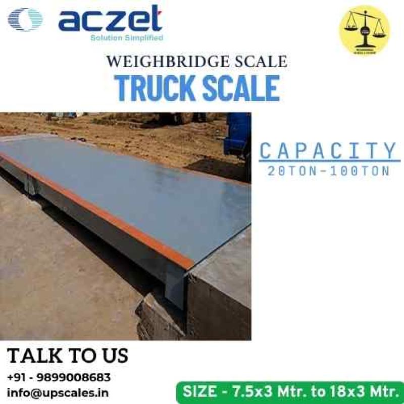 Aczet Weighbridge Scale | Weighbridge or Truck Scale Manufacturer Capacity 100Ton Size 18x3 Meter