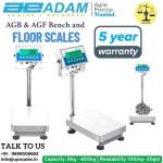 70kg/1gm AGB & AGF Bench and Floor Scales by Adam Equipment | Electronic Scale Capacity 75kg and Accuracy 1gm | 5 Year Warranty