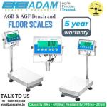 70kg/1gm AGB & AGF Bench and Floor Scales by Adam Equipment | Electronic Scale Capacity 75kg and Accuracy 1gm | 5 Year Warranty
