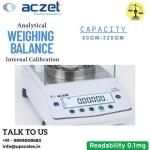 300gm/0.1mg Analytical Weighing Balance | Aczet CY-C Series Internal Calibration Capacity 300gm and Accuracy 0.1mg