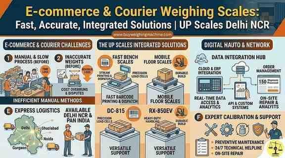 E-commerce & Courier Weighing Scales: Fast, Accurate, Integrated Solutions | UP Scales Delhi NCR