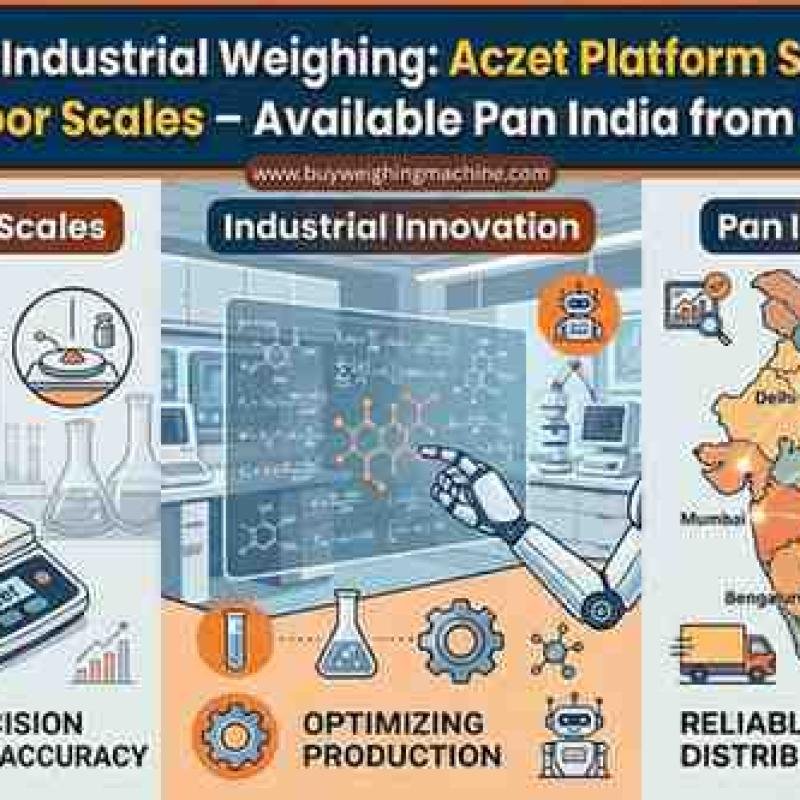 Heavy-Duty Industrial Weighing: Aczet Platform Scales, Crane Scales & Floor Scales – Available Pan India from U.P. SCALES