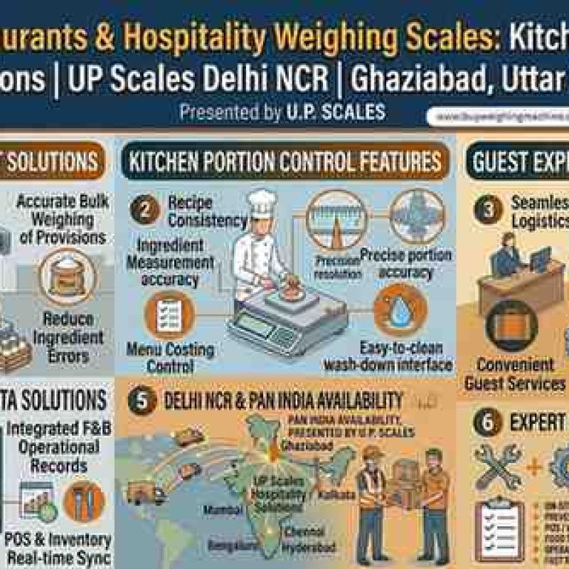 Hotels, Restaurants & Hospitality Weighing Scales: Kitchen, Inventory & Guest Solutions | UP Scales Delhi NCR