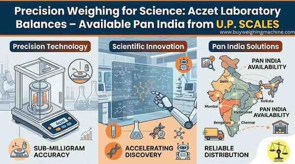 Precision Weighing for Science: Aczet Laboratory Balances – Available Pan India from U.P. SCALES