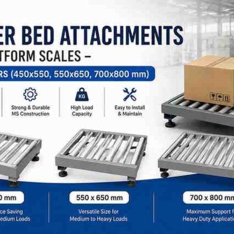 Roller Bed Attachments for Platform Scales – MS Rollers (450x550, 550x650, 700x800 mm)