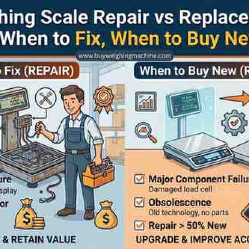 Weighing Scale Repair vs Replacement: कब ठीक करवाएं, कब नया खरीदें? | UP Scales Guide