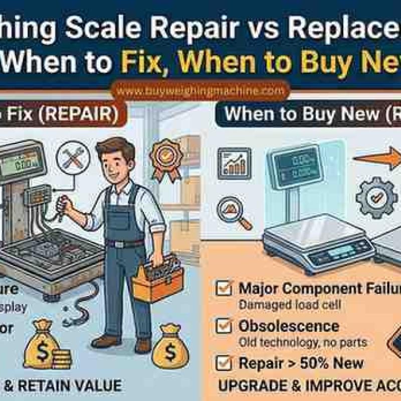 Weighing Scale Repair vs Replacement: कब ठीक करवाएं, कब नया खरीदें? | UP Scales Guide