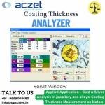 Coating Thickness Analyzer Aczet | Gold & Silver Analysis in jewellery and alloys, Coating Thickness Measurement on Metals