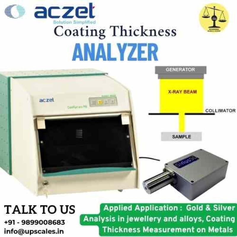 Coating Thickness Analyzer Aczet | Gold & Silver Analysis in jewellery and alloys, Coating Thickness Measurement on Metals