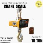 10Ton Crane Scale by UP Scales | Ultimate Heavy-Duty Crane Scale Capacity 10Ton and Readability 5kg | Approved by Legal Metrology Department & OIML III