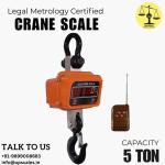 5Ton Crane Scale by UP Scales | Ultimate Heavy-Duty Crane Scale Capacity 5Ton and Readability 2kg | Approved by Legal Metrology Department & OIML III