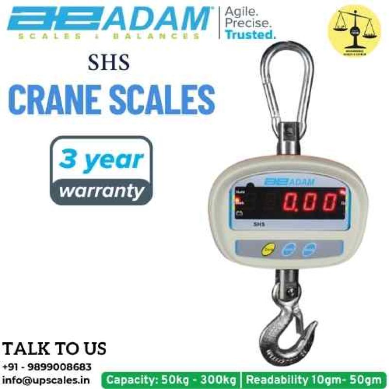 50kg Crane Scale SHS by Adam Equipment | Industrial Crane Scale Capacity 50kg and Readability 10gm | 3 Year Warranty