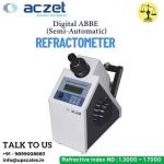 Digital ABBE Refractometer Semi Automatic | Digital ABBE Refractometer Dissolved solids Brix Range 0~95%