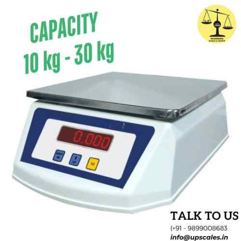 Electronic Counter Digital Weighing Machine | Capacity 30kg and Accuracy 2gm | With Government Calibration Verification Certificate & Stamping