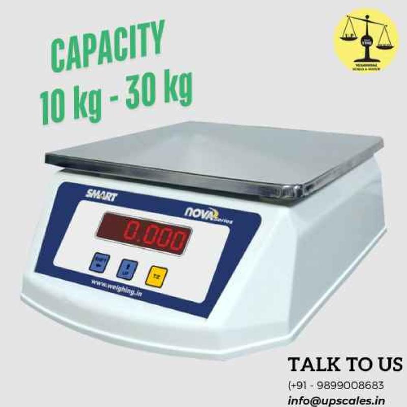 Electronic Counter Digital Weighing Machine | Capacity 30kg and Accuracy 2gm | With Government Calibration Verification Certificate & Stamping