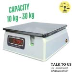 Electronic Counter Digital Weighing Machine | Capacity 30kg and Accuracy 2gm | With Government Calibration Verification Certificate & Stamping