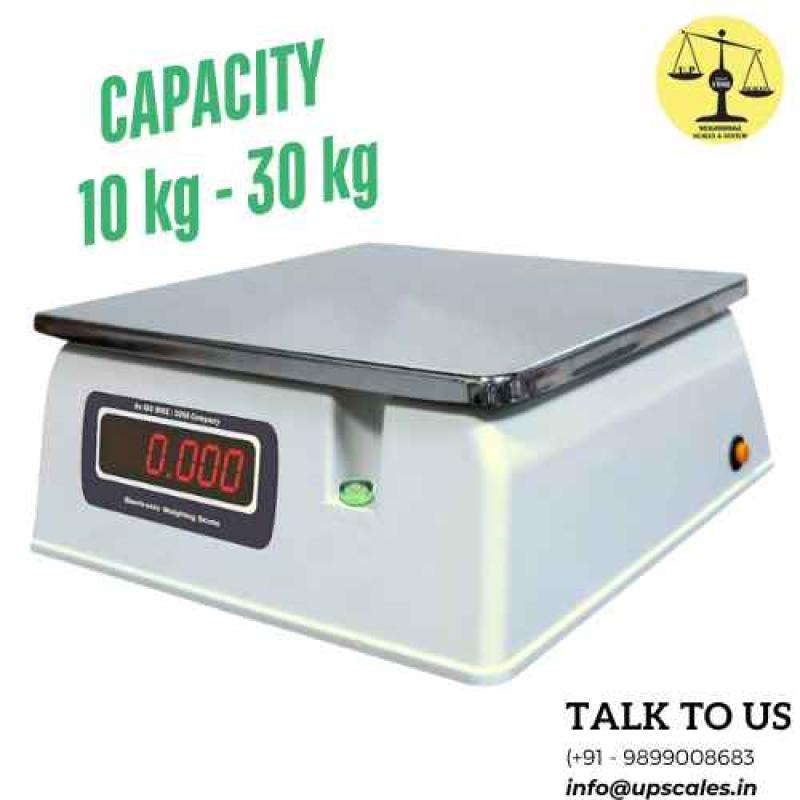 Electronic Counter Digital Weighing Machine | Capacity 30kg and Accuracy 2gm | With Government Calibration Verification Certificate & Stamping