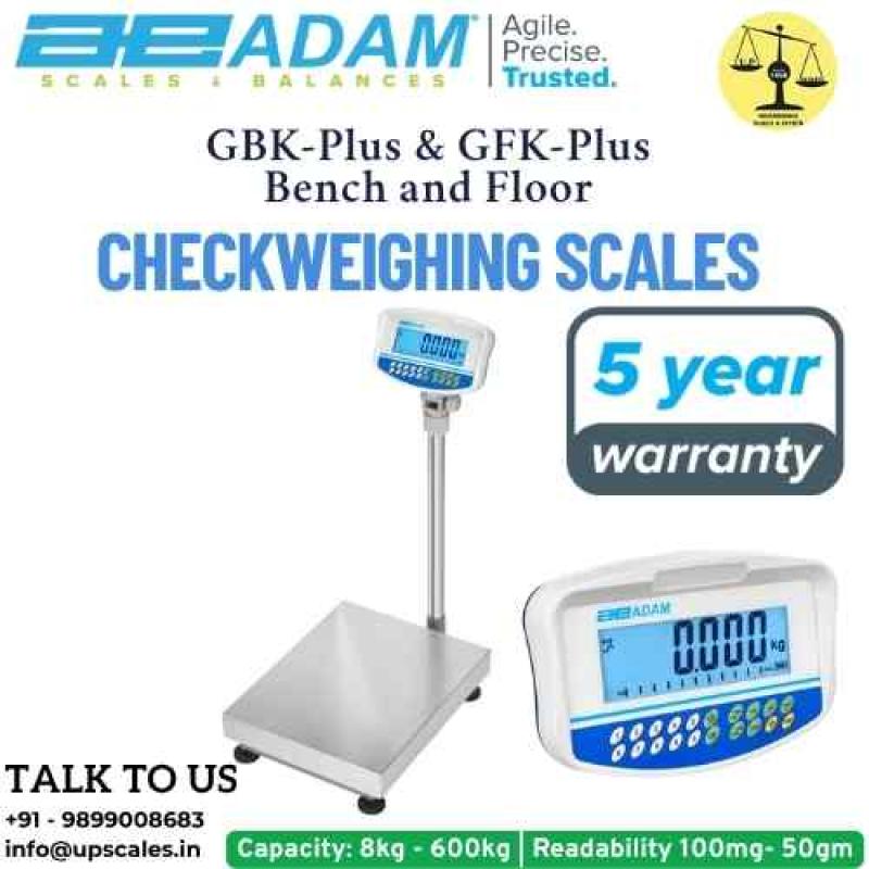 300kg/20gm GBK-Plus & GFK-Plus Checkweighing Scales Bench Floor Weighing Scale | Capacity 300kg and Accuracy 20gm With Platform Size 500x400MM