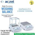 3100gm/100mg High Precision Weighing Balance | Aczet High Precision Balance CY-C Series Internal/External Calibration Capacity 3100gm and Accuracy 100mg