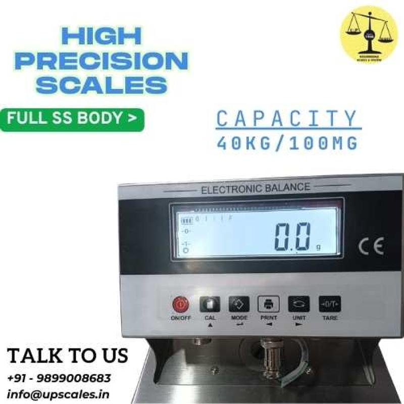 40kg/100mg High Precision Weighing Machine | Capacity 40kg and Accuracy 100mg (0.1gm)
