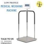 Low Profile Portable Medical Platform Scale with Sturdy Handrails & Padded Grips | Capacity 200kg and Accuracy 20gm