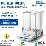0.01mg/0.1mg Mettler Toledo Semi-Micro Balance MS205DU Dual Range | Laboratory Semi-Micro Balance Dual Range Capacity 82gm to 220gm and Readability 0.01mg to 0.1mg