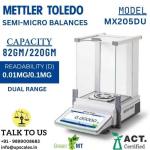 82gm/0.01mg Mettler Toledo MX205DU Semi-Micro Balance | Laboratory Semi-Micro Weighing Balance Capacity 82gm and Readability 0.01mg