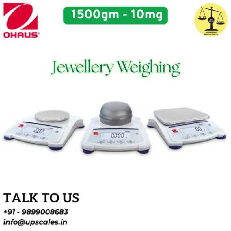 1500gm/10mg(0.01gm) OHAUS Jewellery Weighing Balance - Precious Metals & Gemstones | Capacity 1500gm and accuracy 0.01gm (10mg)