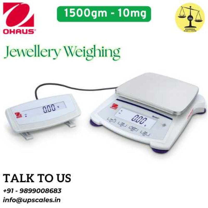 1500gm/10mg(0.01gm) OHAUS Jewellery Weighing Balance - Precious Metals & Gemstones | Capacity 1500gm and accuracy 0.01gm (10mg)