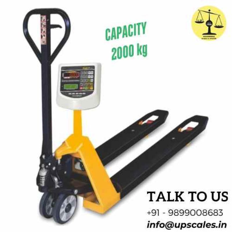 Pallet Truck Scales Heavy Duty | Capacity 2000 kg and Fork Width 685MM | Government Calibration Verification Certificate & Stamping