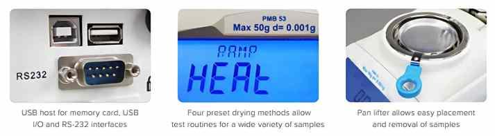 PMB Moisture Analyser by Adam Equipment 50gm - 160gm Image