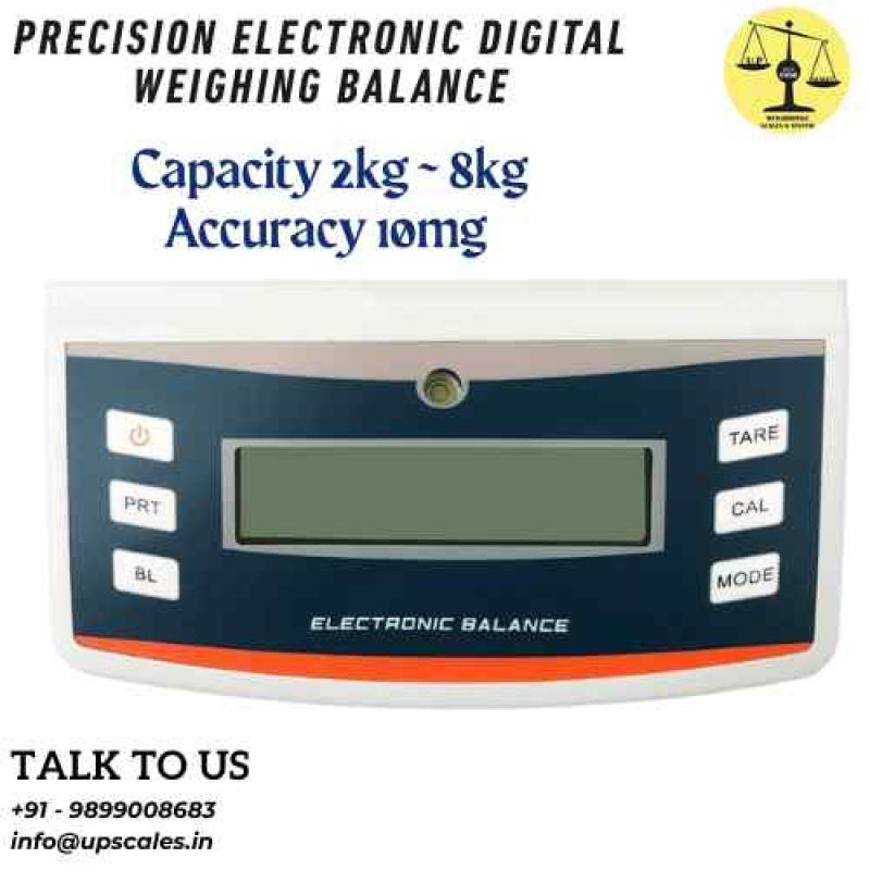 5kg/10mg Precision Electronic Digital Weighing Balance | Industrial Precision Scale Capacity 5kg and Accuracy 10mg (0.01gm)