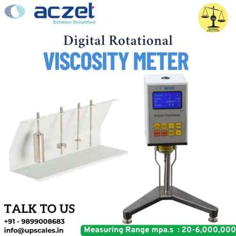 Rotational Viscometer Aczet | Rotational Viscometer Measuring Range mpa.s 20 to 2,000,000