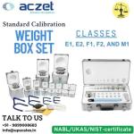 1mg to 500mg Standard Calibration Weight Box Aczet OIML - R111 Standards Calibrated by NPL/RRSL or NABL Accredited