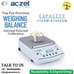 6100/0.01gm Top Pan Precision Weighing Balance | Aczet Precision Balance CY-C Series Internal/External Calibration Capacity 6100gm and Accuracy 0.01gm (10mg)